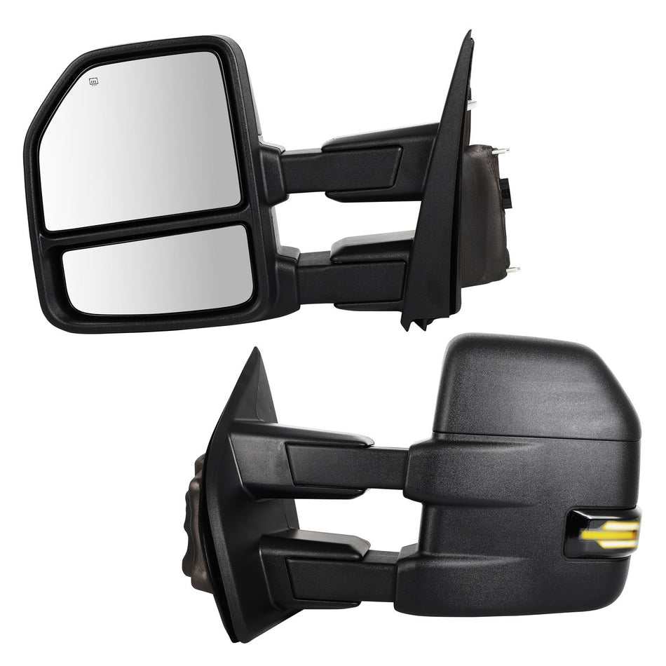 Power Heated Signal Puddle Clearance Lamp Spotlight Mirror For 15-2019 Ford F150