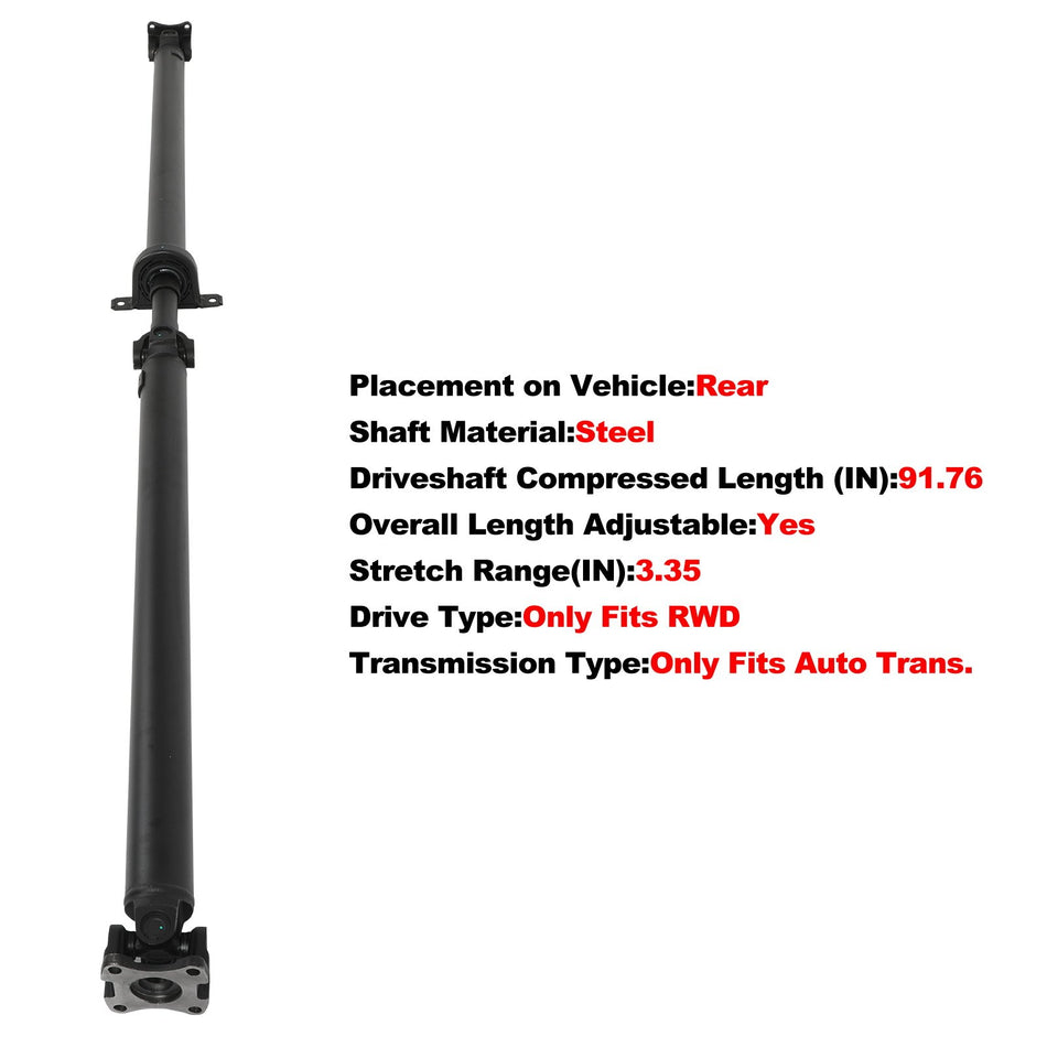 Drive Shaft for Ford F-150 V6 3.5L Rear RWD AT 2011-2014 DL3Z4R602B DL3Z4R602Q