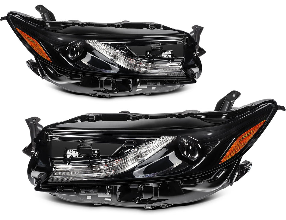 Black Fits 2024-2025 Toyota Camry LE SE 2.5L Projector Headlights Assembly Pair
