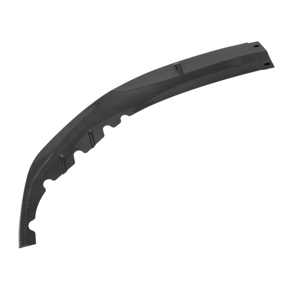 Fits BMW 5-Series G30 2017-2020 Front Bumper Lip Spoiler Glossy Carbon Look