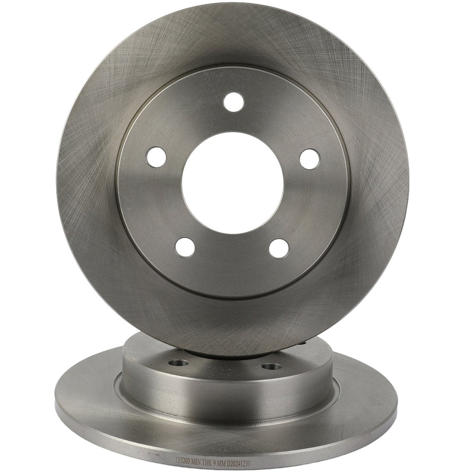 265mm Rear Brake Rotors Kit For Mazda 3 2004 2005 2006 2007 2008 20092010-2013