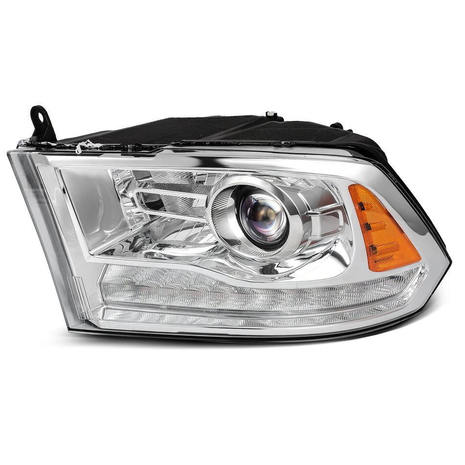 For 2016 2017 2018 Ram 1500 2500 3500 Chrome Headlight Assembly Set Left Side