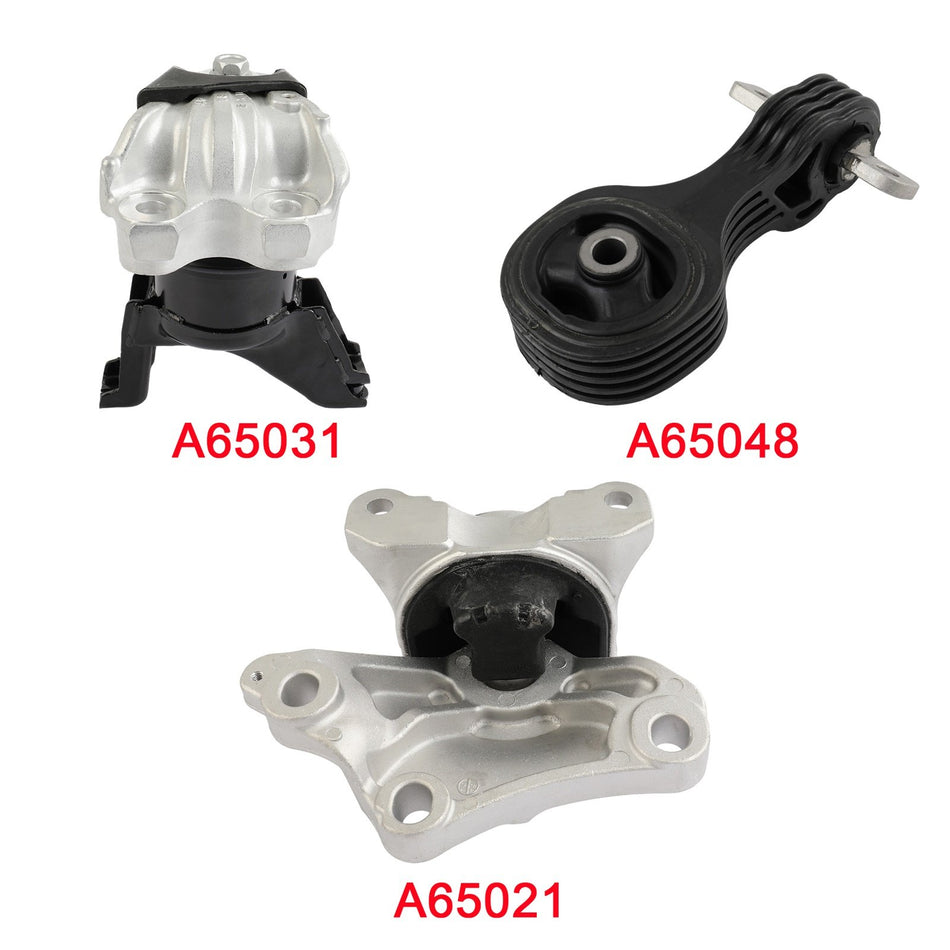 3pc Engine Motor Mount For Honda Civic 2012 - 2013 1.8L A65031 A65048 A65021