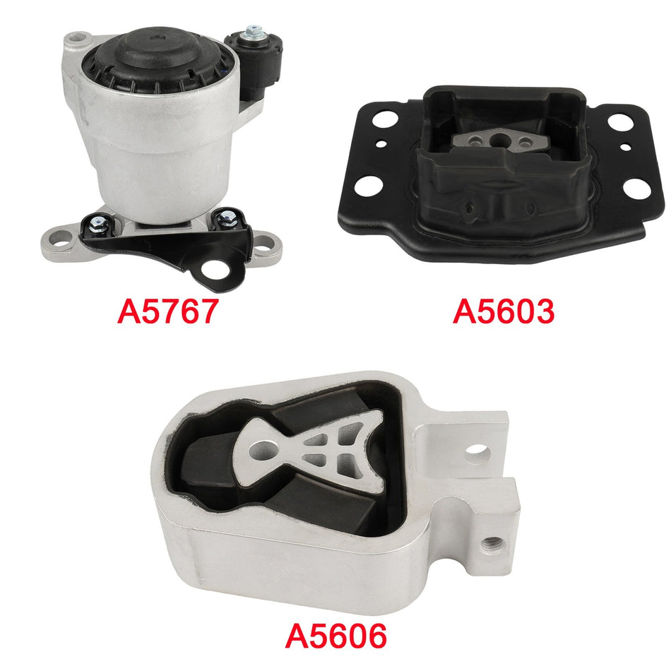 Engine Motor Mount Fits Lincoln For MKZ 2.0L Turbo 2013 2014 2015 - 2016 3pc