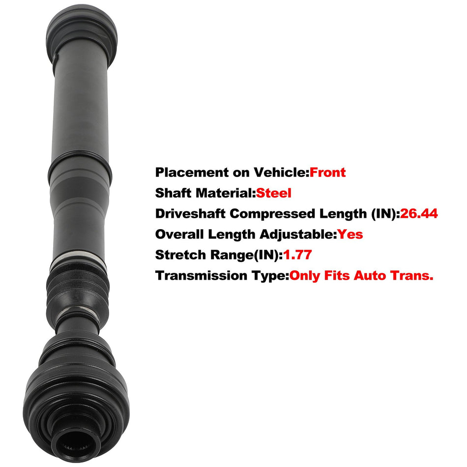 Driveshaft Prop for Volkswagen Touareg 2011-2015 95842101003 95842101004 671mm