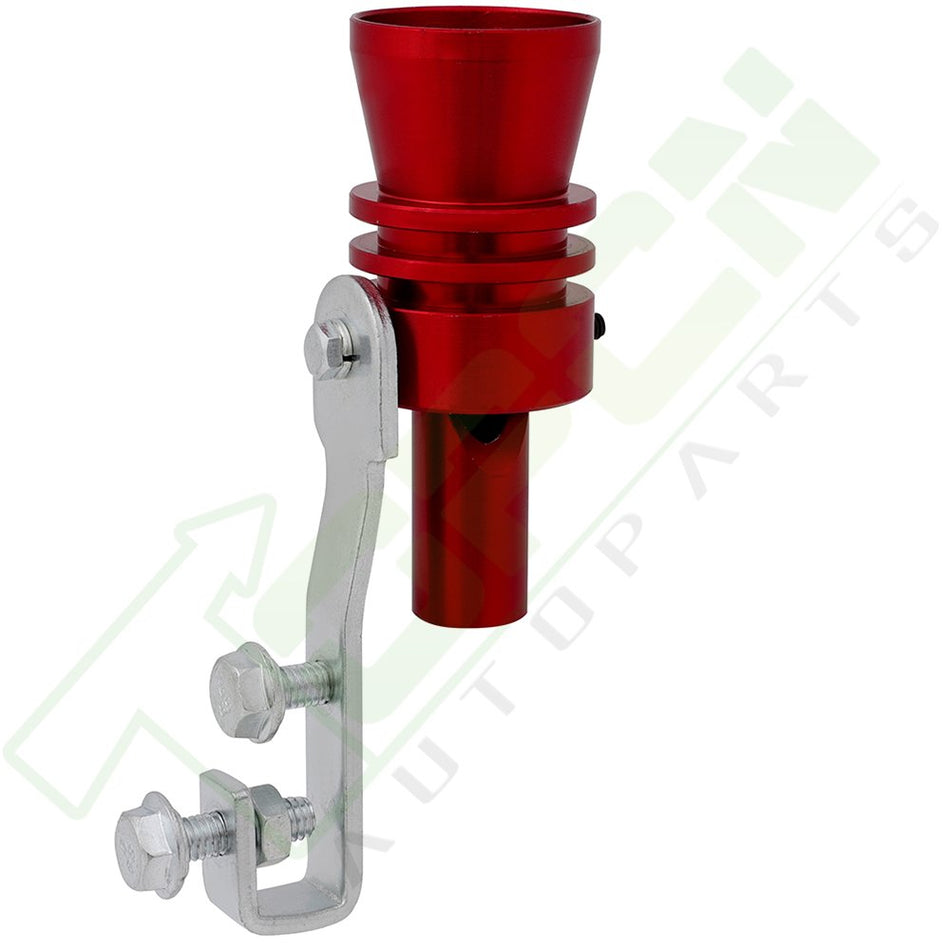 Exhaust Pipe Oversized Car Turbo Sound Whistle Simulator Roar Maker Loud XL Red