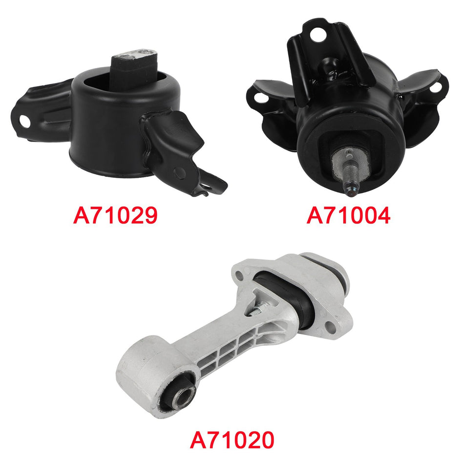 3pcs Engine Motor Mount Fits 2012-2014 For Hyundai Accent 1.6L for Auto Trans