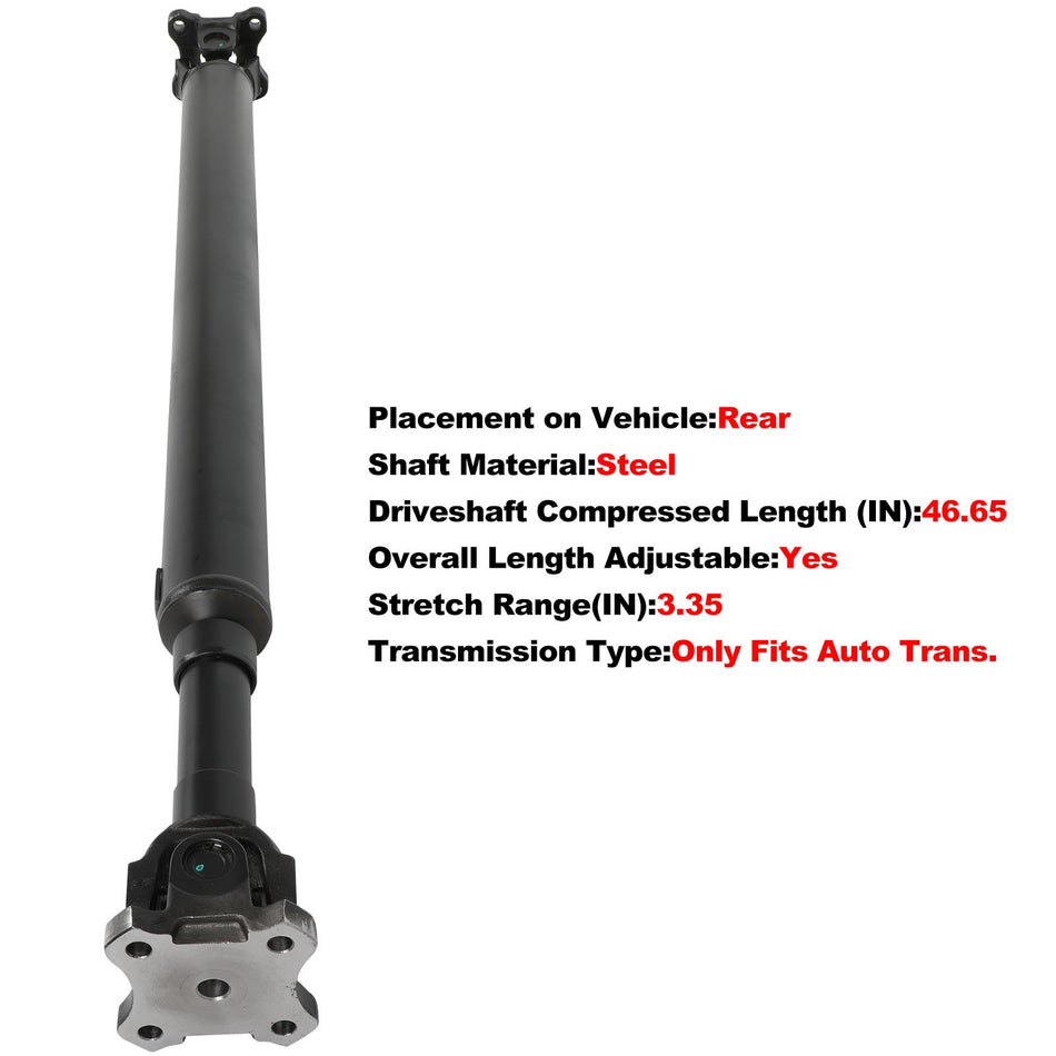 Drive Shaft 1184mm for Jeep Grand Cherokee V6 3.7L Rear AWD 2006-2008 936077