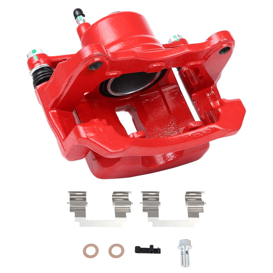 1x Front Left Brake Caliper w/ Bracket For 2003-2008 Toyota Matrix Pontiac Vibe