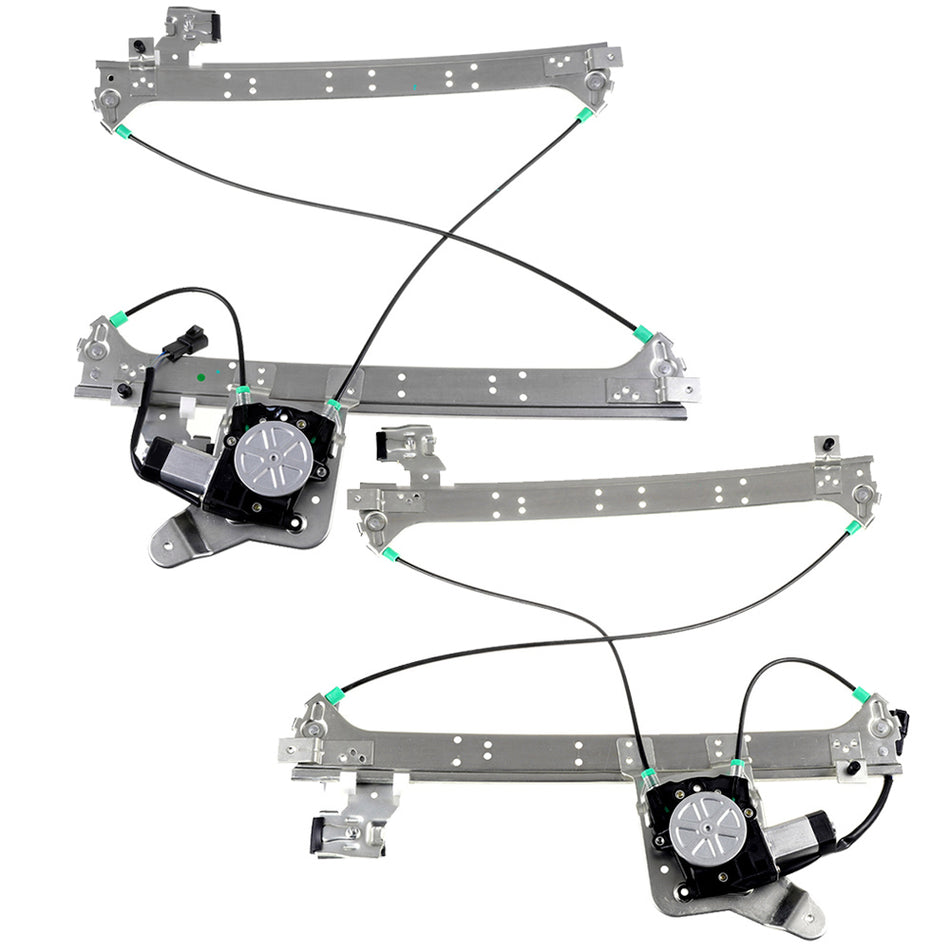 Motor Window Regulator For 01-06 GMC Sierra 1500 01-06 Chevrolet Silverado 1500 Rear Left Right