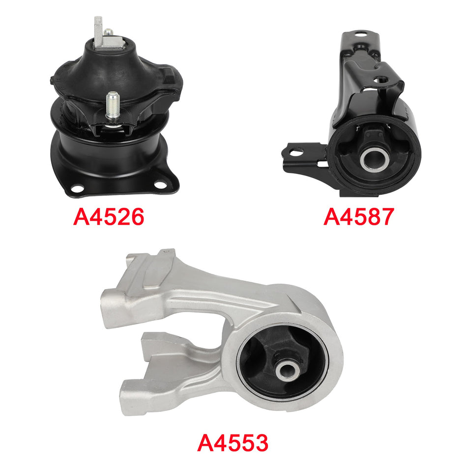 3PCS Motor Mount Fits Honda Odyssey LX 2005 2006 2007 V6 5.7L A4587 A4553 9415