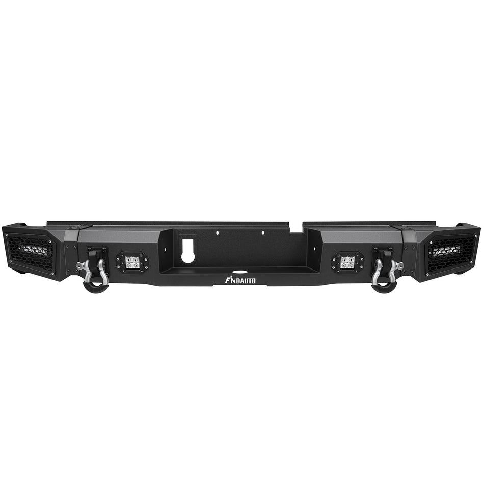 For 2013-2016 2017 2018 Dodge Ram 1500 Rear Bumper with Winch Seat & LED Lights