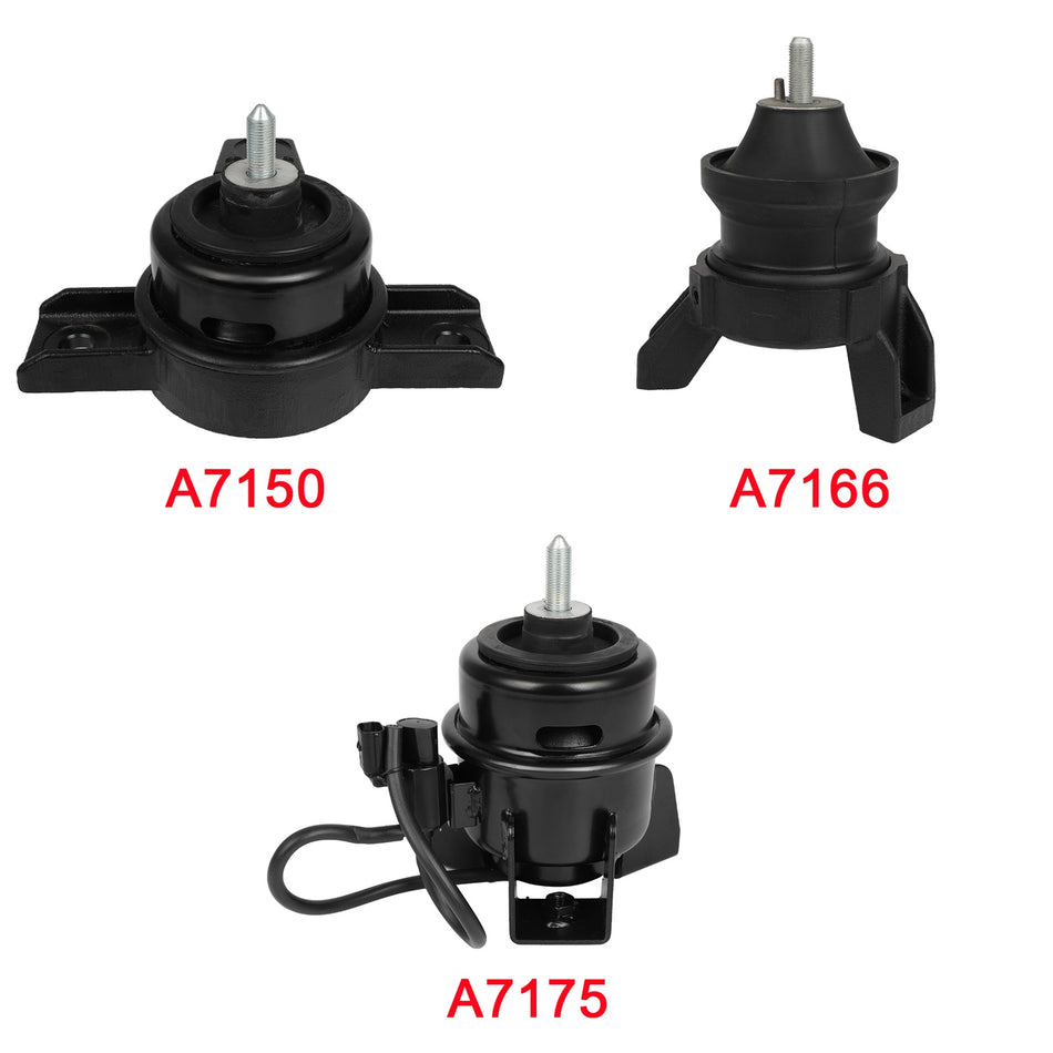 9355 9315 9348 Engine Motor Mount Fits 2007-2009 Santa Fe V6 2.7L AT 3pcs