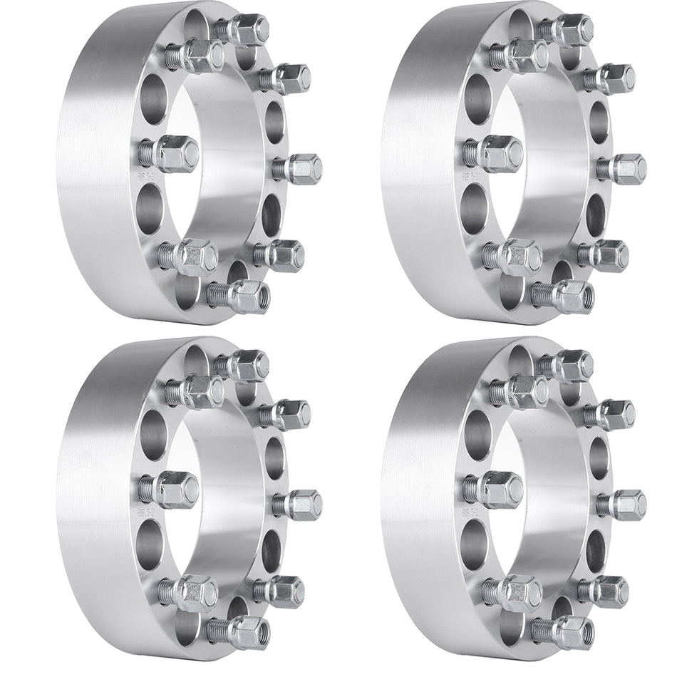 4Pcs 2 inch 8x6.5 8 Lug Wheel Spacers For 78-86 Chevrolet K30 94-10 Dodge Ram 2500