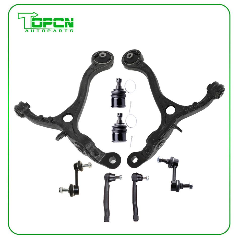 Front Lower Control Arm Ball Joint Tie Rod Suspension For 2008-2012 Honda Accord