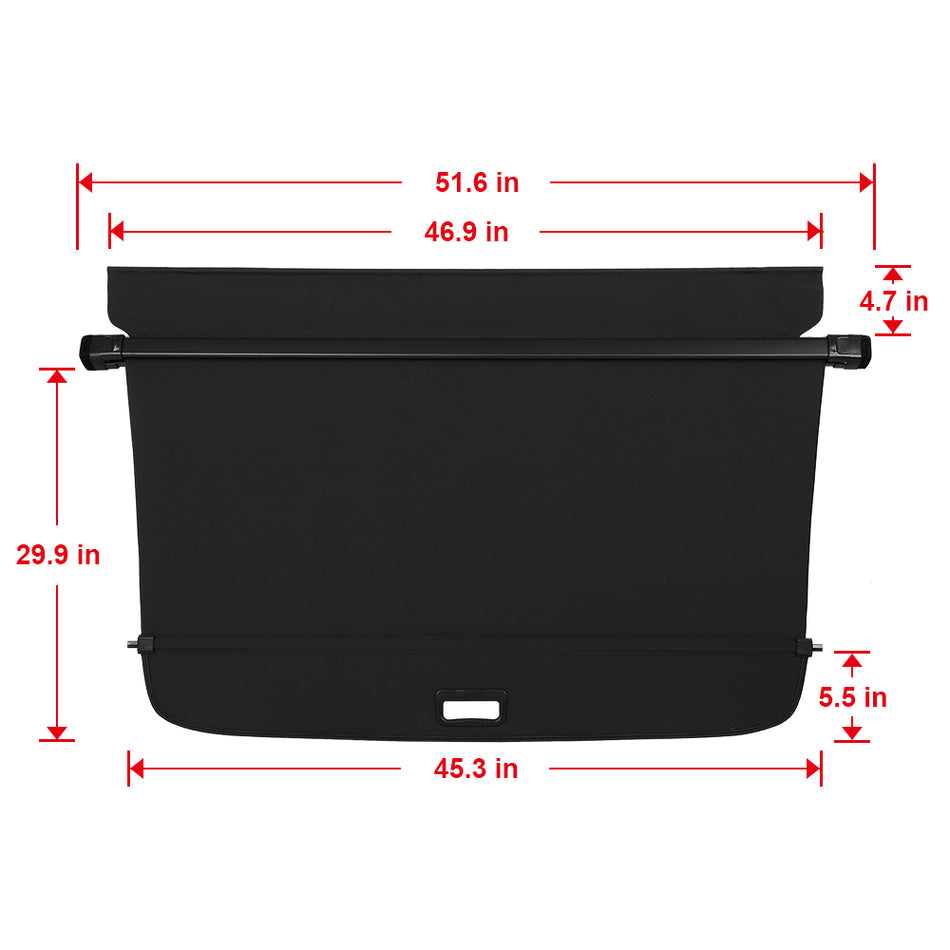 For Subaru Outback Retractable Rear Cargo Trunk Cover Security 2020 2021 2022-24