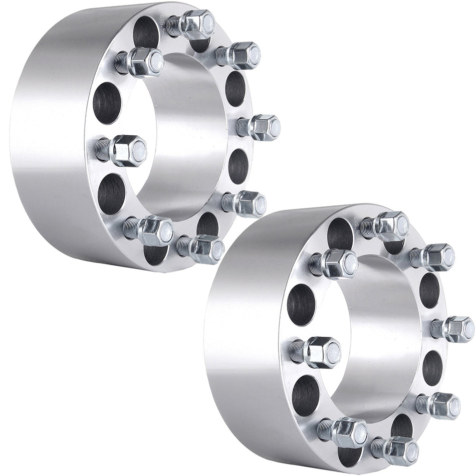 2Pcs 3 inch 8x6.5 8 Lug Wheel Spacers Adapters For 94-10 Dodge Ram 3500 87-96 Ford F250