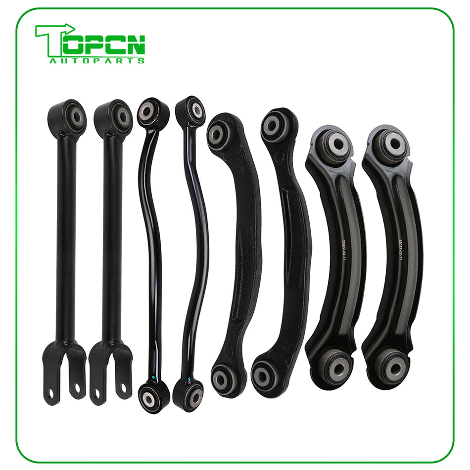 8 Rear Upper & Lower Control Arm For 2005-2016 Chrysler 300 Dodge Charger Magnum