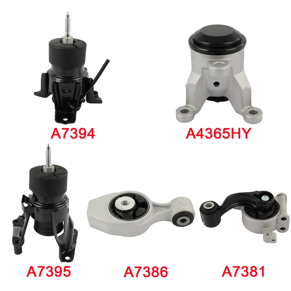 5pc Front Engine Motor Mount For Nissan Murano Pathfinder For Infiniti JX35 QX60
