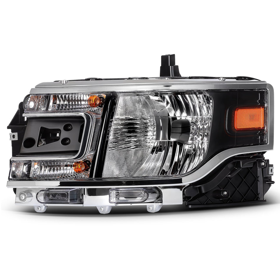 For Ford Flex 3.5L 2013-2019 Black Housing Headlight Assembly Left Driver Side
