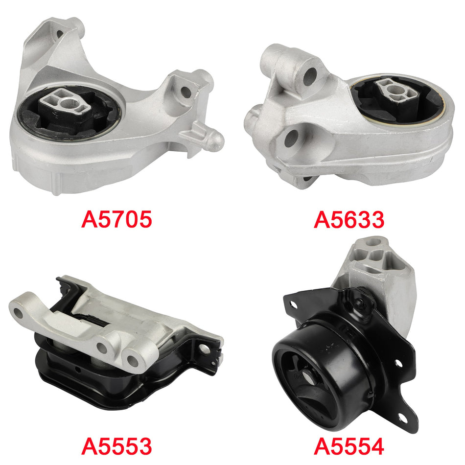 4pcs Engine Motor Mount Fits For 2010-2012 Chevrolet Equinox 3.0L for Auto Trans
