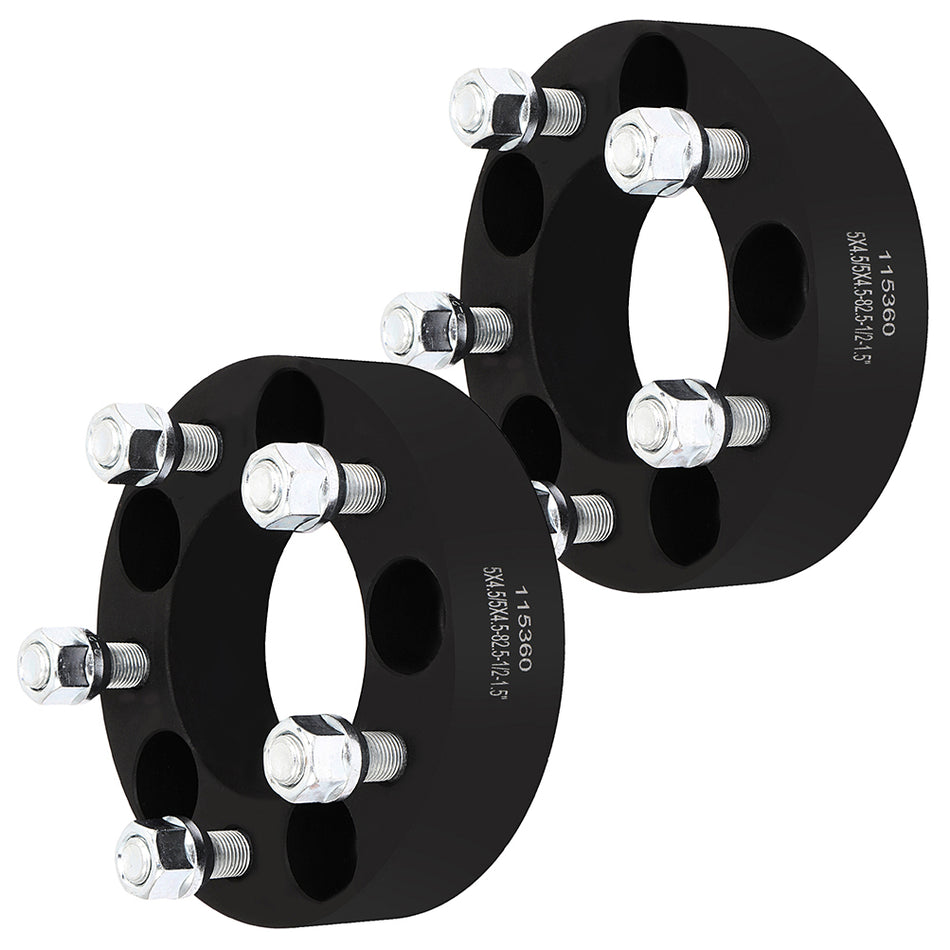 1.5 inch 38mm 5x4.5 5 Lug Wheel Spacers(82.5mm Bore, 1/2 inch Studs) for 1994-2014 Ford Mustang 2010-2014 Ford Taurus- 2PCS