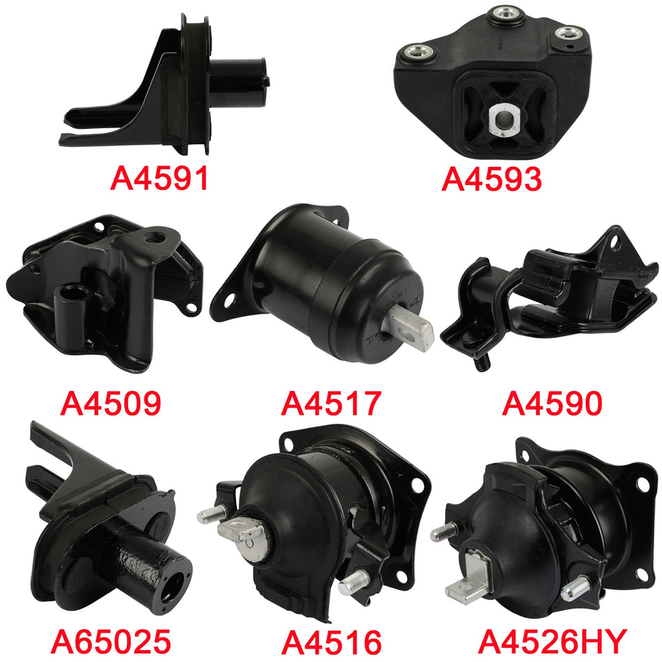 Engine Motor Mount For 2004-2008 Acura TSX 2.4L for Auto Trans Set of 8