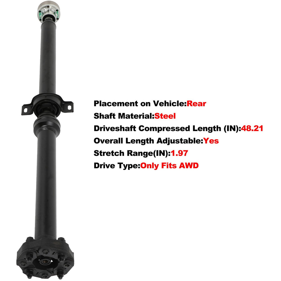 For Jeep Grand Cherokee V8 5.7L Rear Drive Shaft AWD 2011 52123514AC 52123514AD