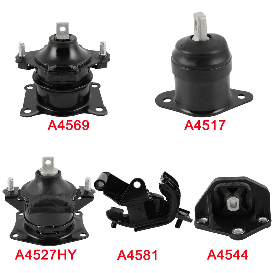 Engine Motor Mount Kit For Honda Accord LX 2003-2007 V6 3.0L Manual Trans 5pc