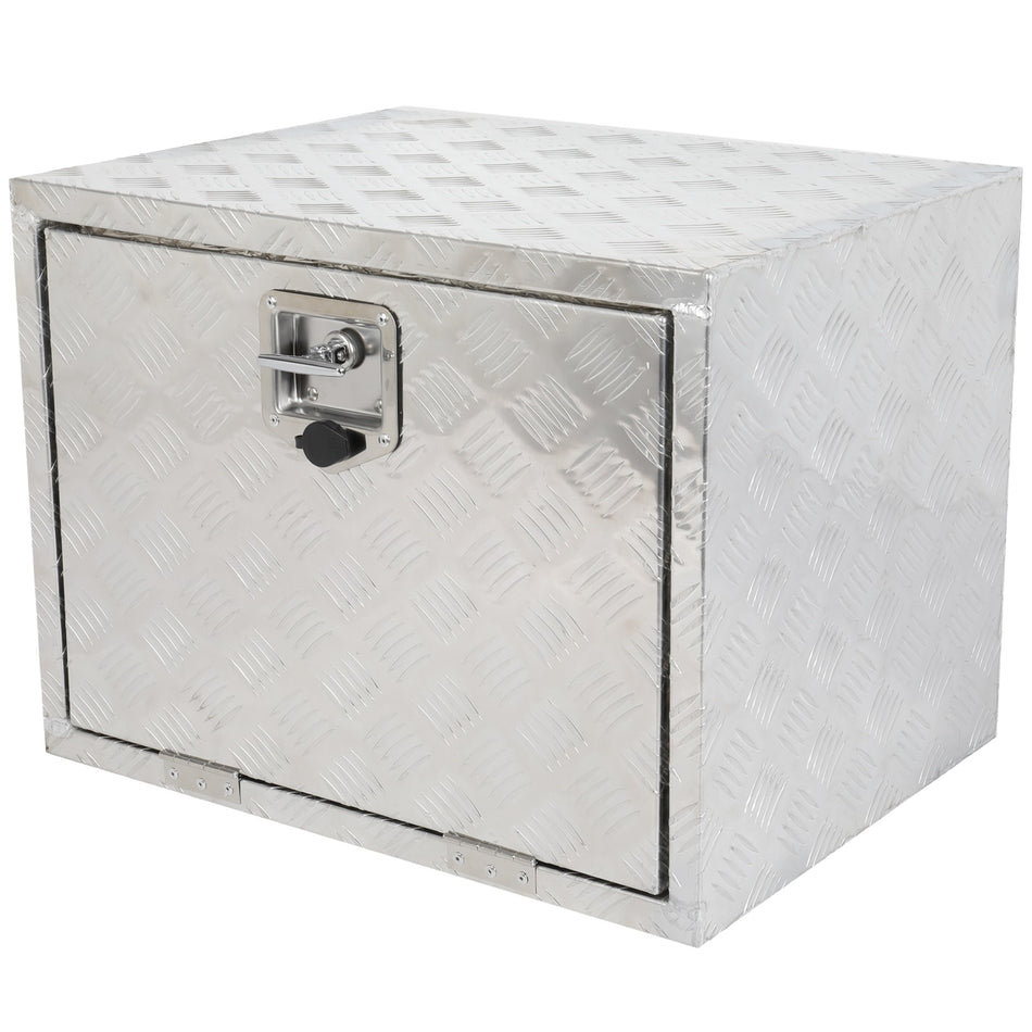 Aluminum Storage Tool Box 2x Chain 24inchX18inchX18inch For Truck / Garage / RV Wholesale
