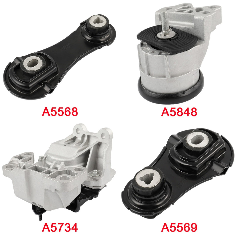 For Ford Explorer 13-17 4pcs Engine Mount & Transmission & Torque Strut Mount