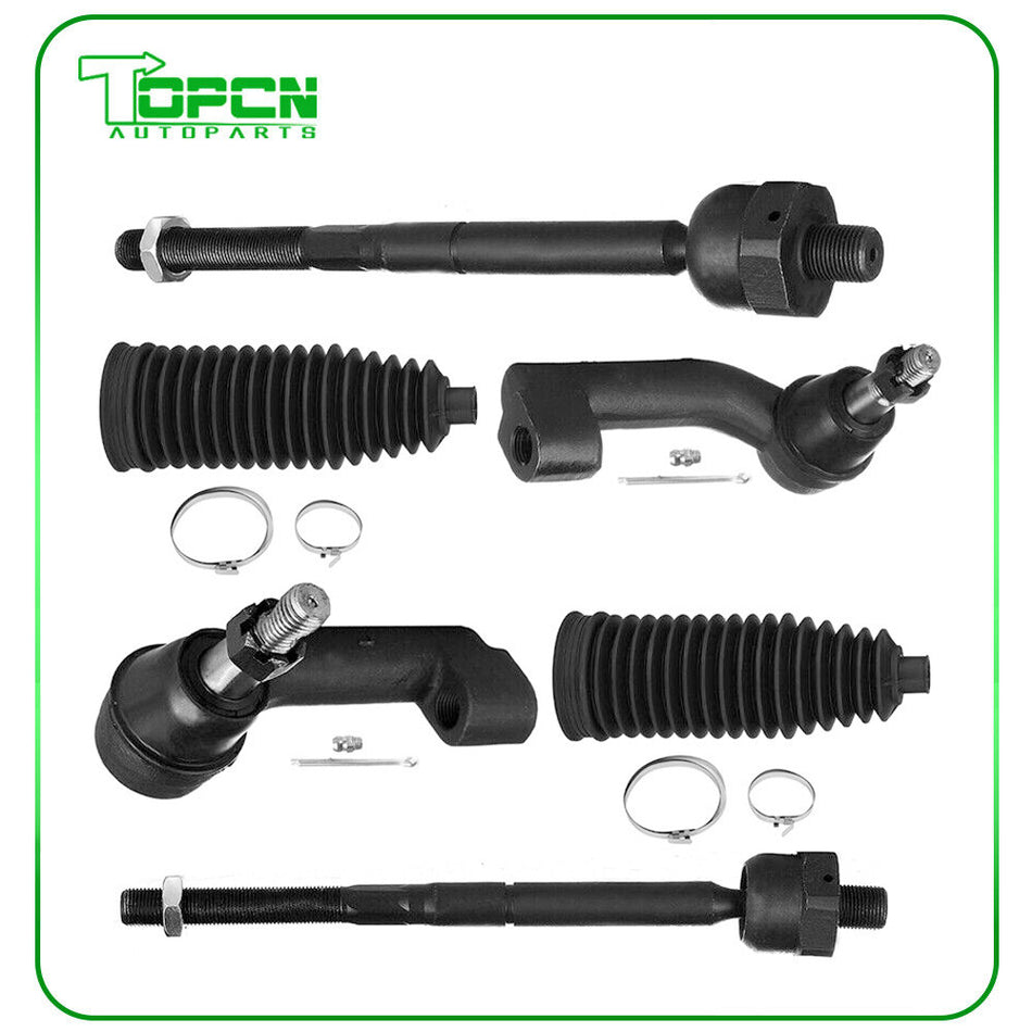Front Tie Rod Ends Rack and Pinion Bellows For 2007-2016 Ford Expedition F-150