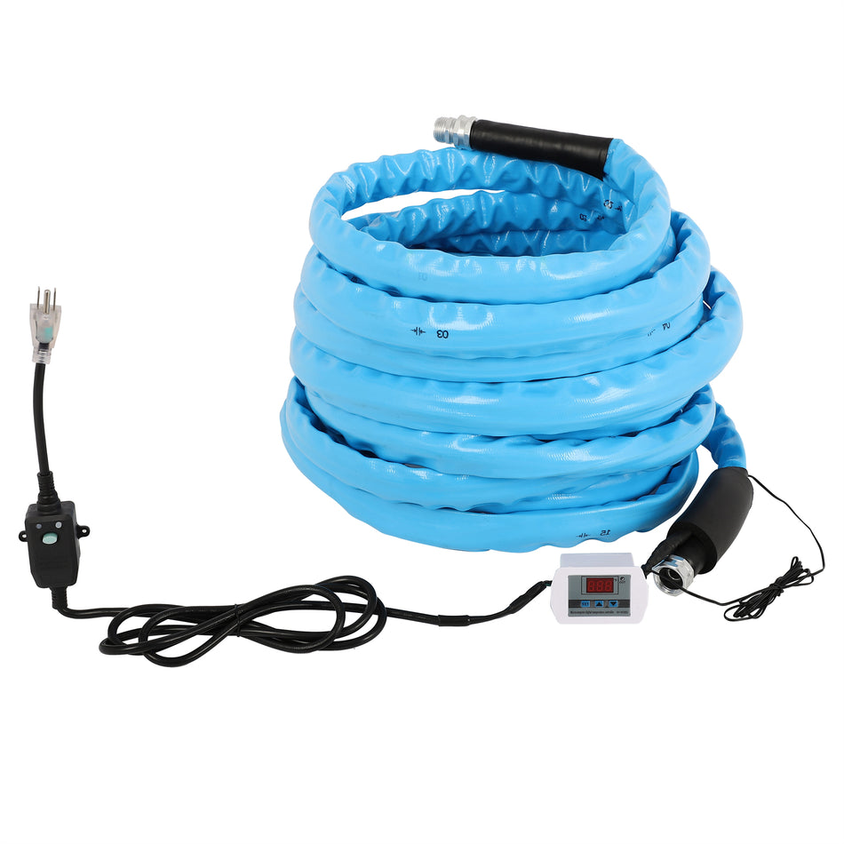 100FT Heated Water Hose for RV-45  H Antifreeze 4.0 Upgraded W/Digital Display