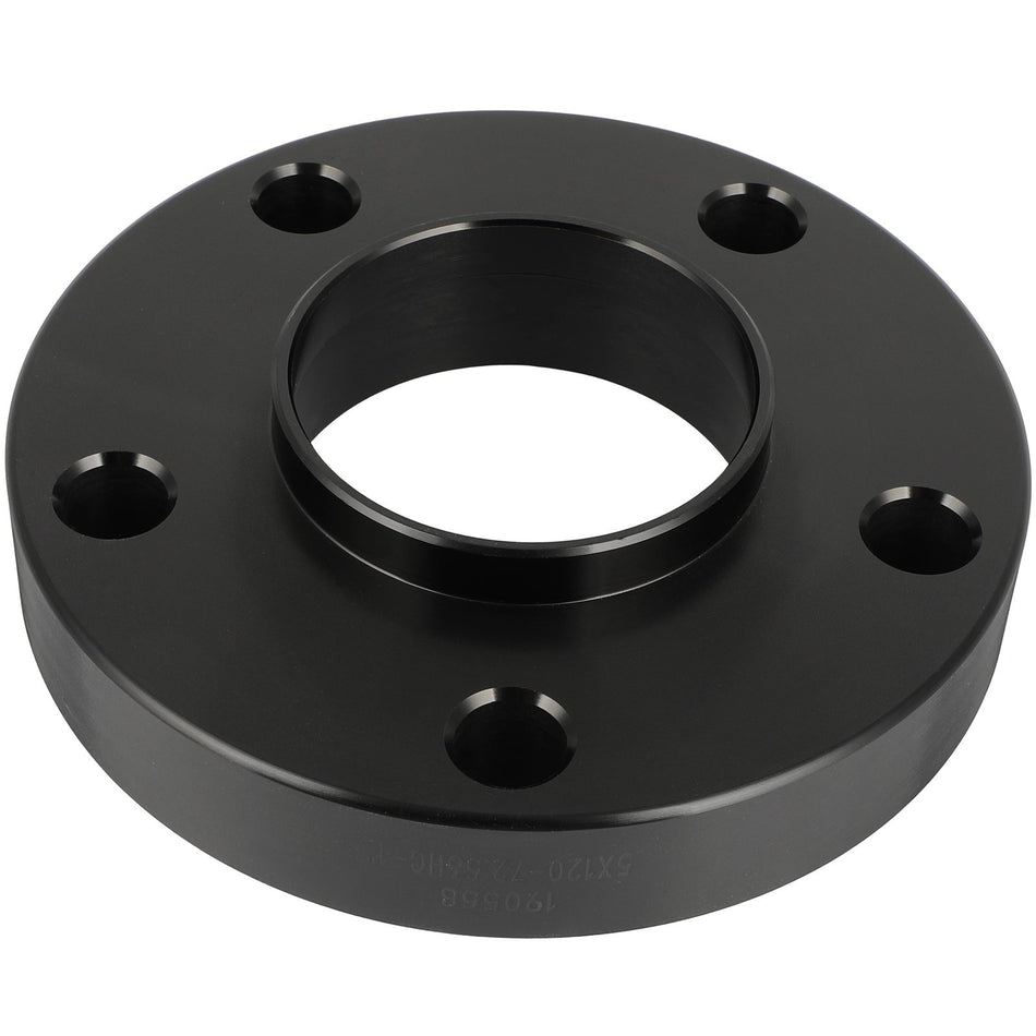 2X 1inch 5x120 Black Wheel Spacers 72.56mm Hub For BMW 07-08 328xi BMW 09-15 Z3