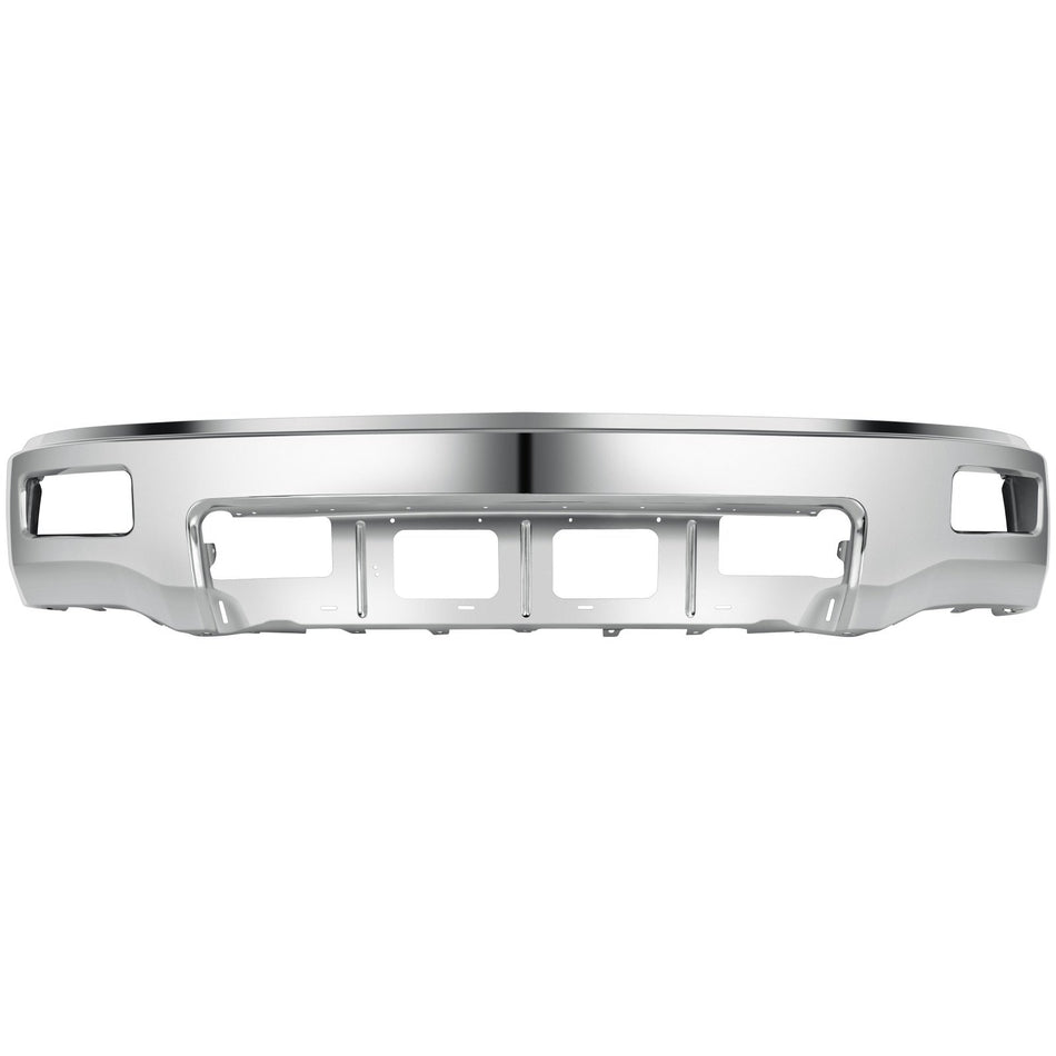 Chrome Front Bumper Face Bar w/Fog Light Hole For 2014-2015 Chevy Silverado 1500