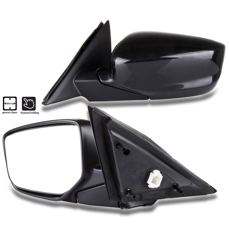 LeftwithRight For 2008-2012 Honda Accord Coupe 2-Door Side View Power Mirrors Pair