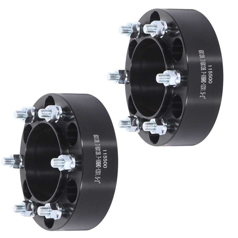 2Pcs 2 inch 6x5.5 6 Lug Wheel Spacers For 03-09 Lexus GX470 96-22 Toyota 4Runner