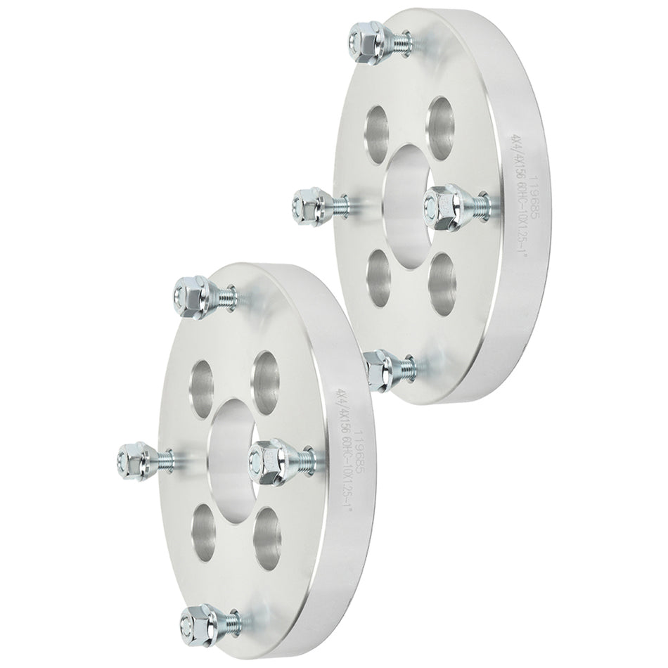 2Pcs 1 inch 4x4 to 4x156 4 Lug Wheel Spacers For 02-05 Hyundai Sonata 87-88 Kawasaki Tecate 4