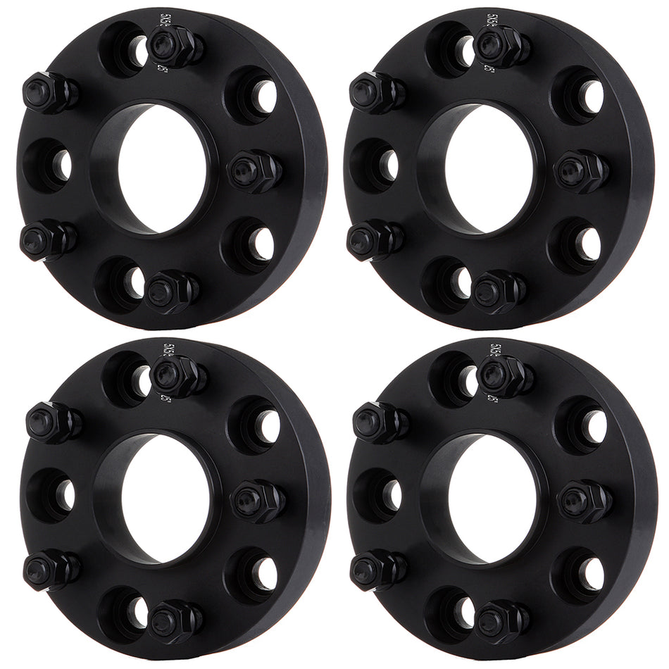4Pcs 1.25 inch 5x5 5x127mm 5 Lug Wheel Spacers For 06-10 Jeep Commander 99-10 Jeep Grand Cherokee