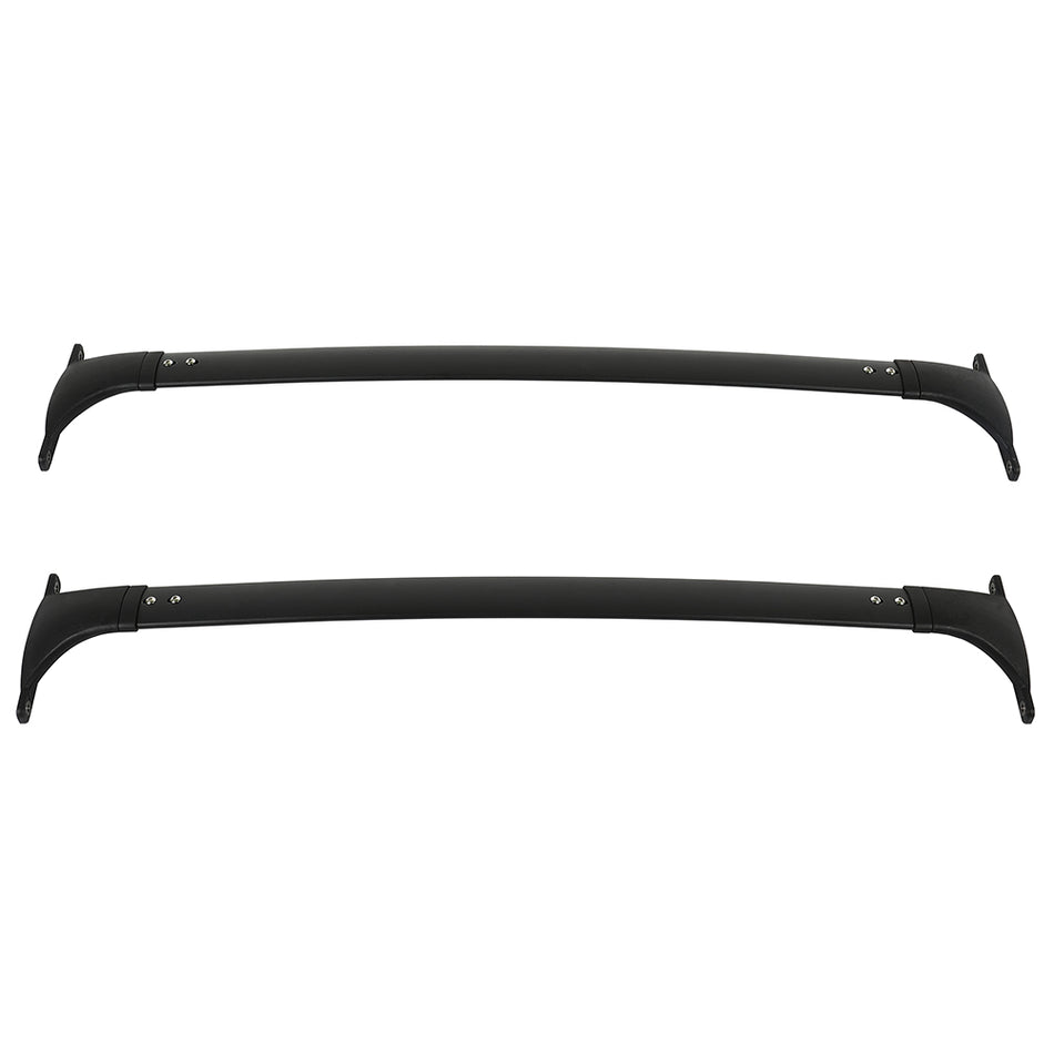 Black Roof Rack Cross Bars Fit For Nissan Murano 2009-2014 Black Aluminum 2Pcs