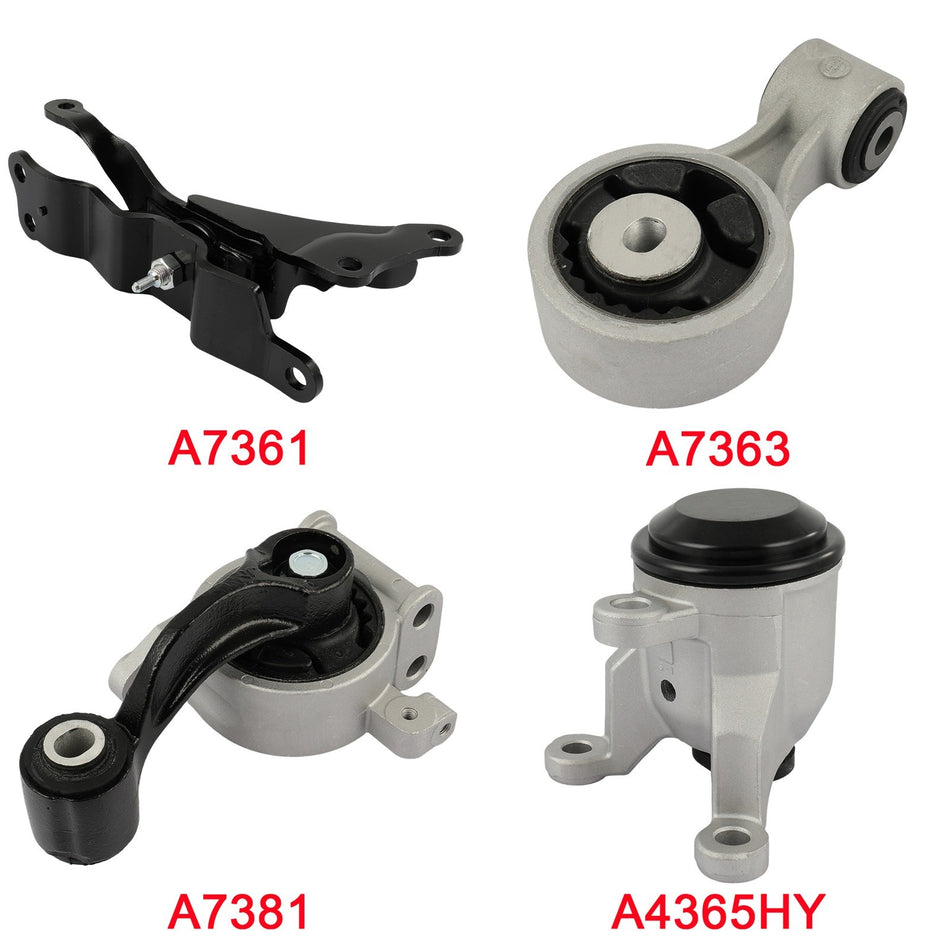 4x Engine Motor & Transmission Mount & Torque Strut Mount for Nissan Maxima 3.5L