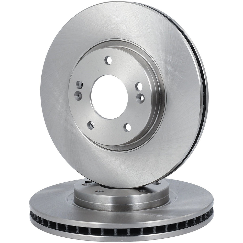 Vented Solid Fits Hyundai For Santa Fe 2007 2008 2009 Front Brake Rotors 2X