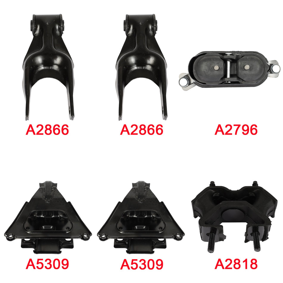 For 1997 1998 1999 2000 2001-2004 Regal V6 3.8L Engine & Trans Mount Set 6PCS