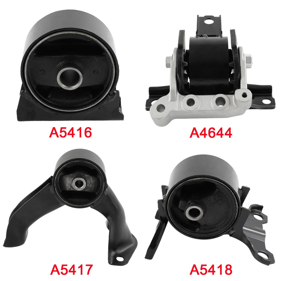 4pc Engine Motor Mount Fit 2007 2008 2009- 2012 Dodge Caliber 2.0L 2.4L