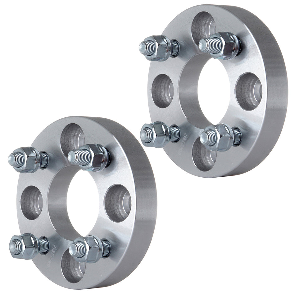 2Pcs 1 inch 4x100 4 Lug Wheel Spacers For 04-11 Chevrolet Aveo 13-17 Chevrolet Spark