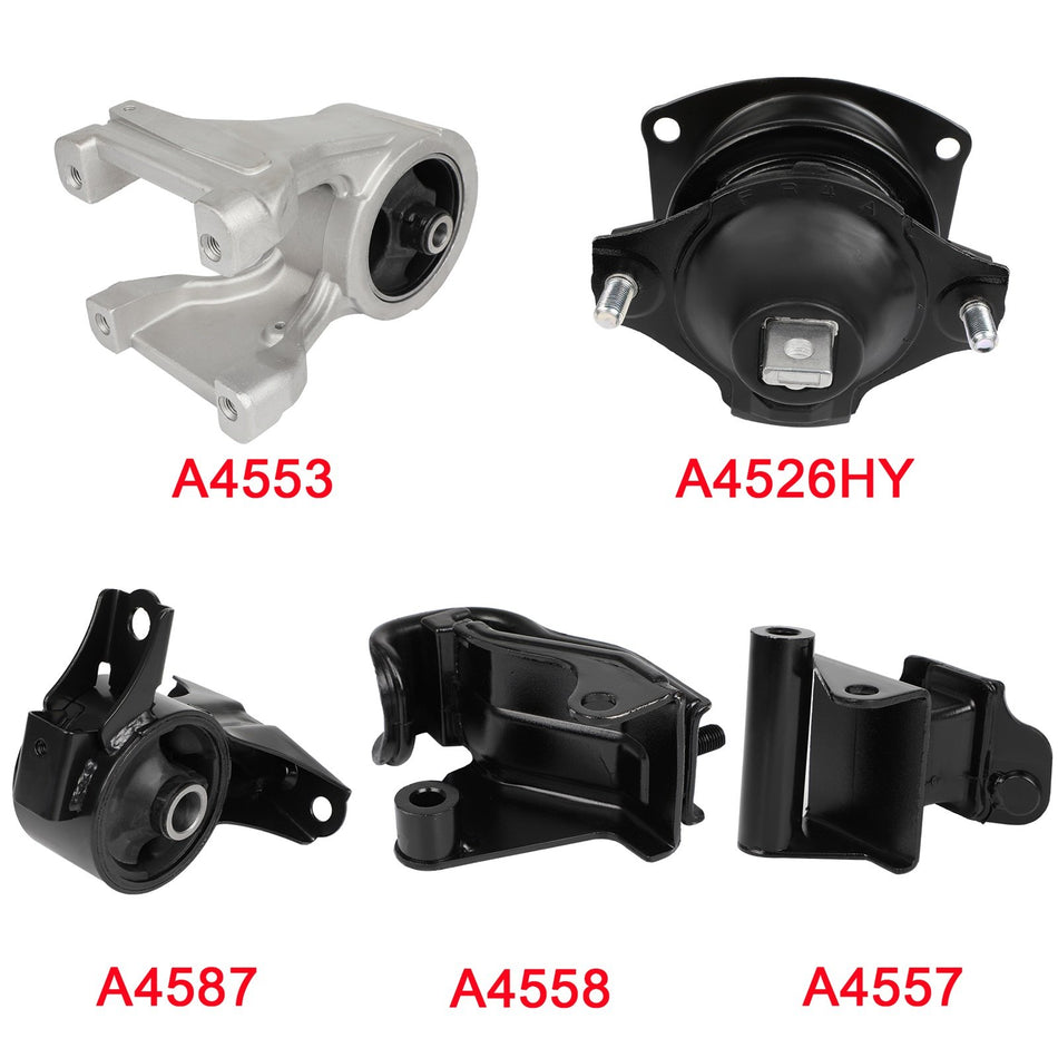 Motor & Transmission Mount Set Of 5 Fit Honda Odyssey 2007 LX V6 3.5L AT MT