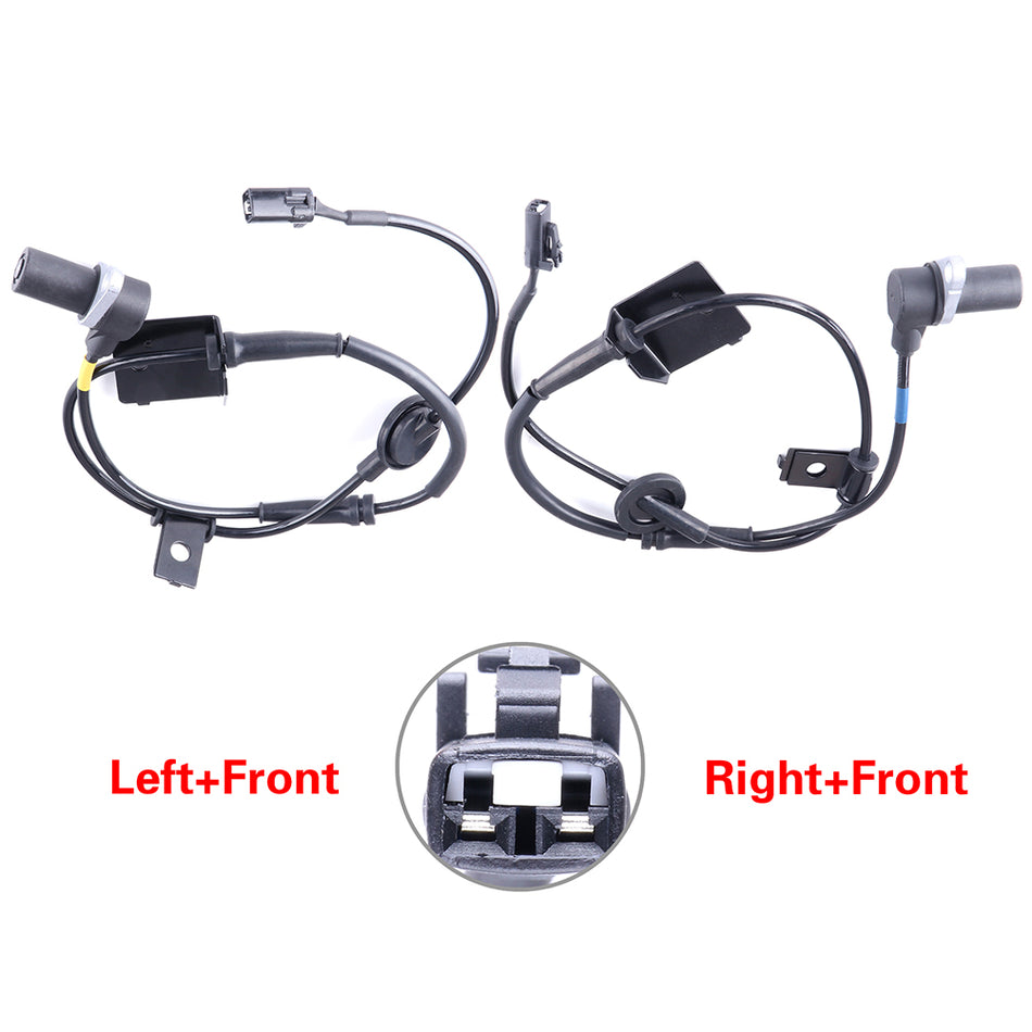 Pair 2 Front LH or RH ABS Wheel Speed Sensor For Hyundai Santa Fe 2001 02-06
