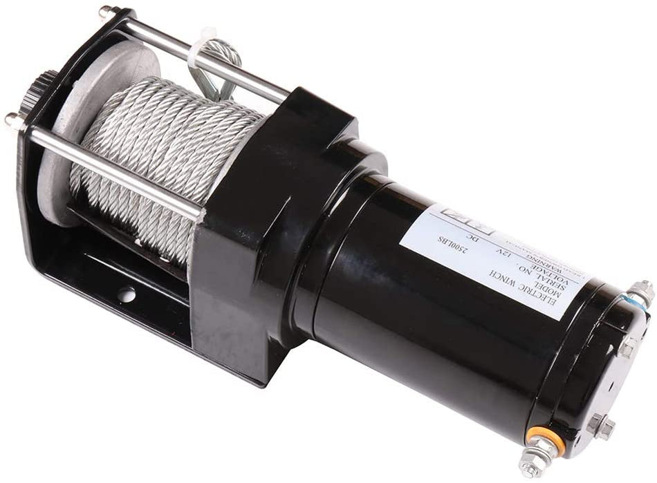 Electric Winch Towing Trailer 2500LBS 9.2m Steel Cable For 07-20 Jeep Wrangler