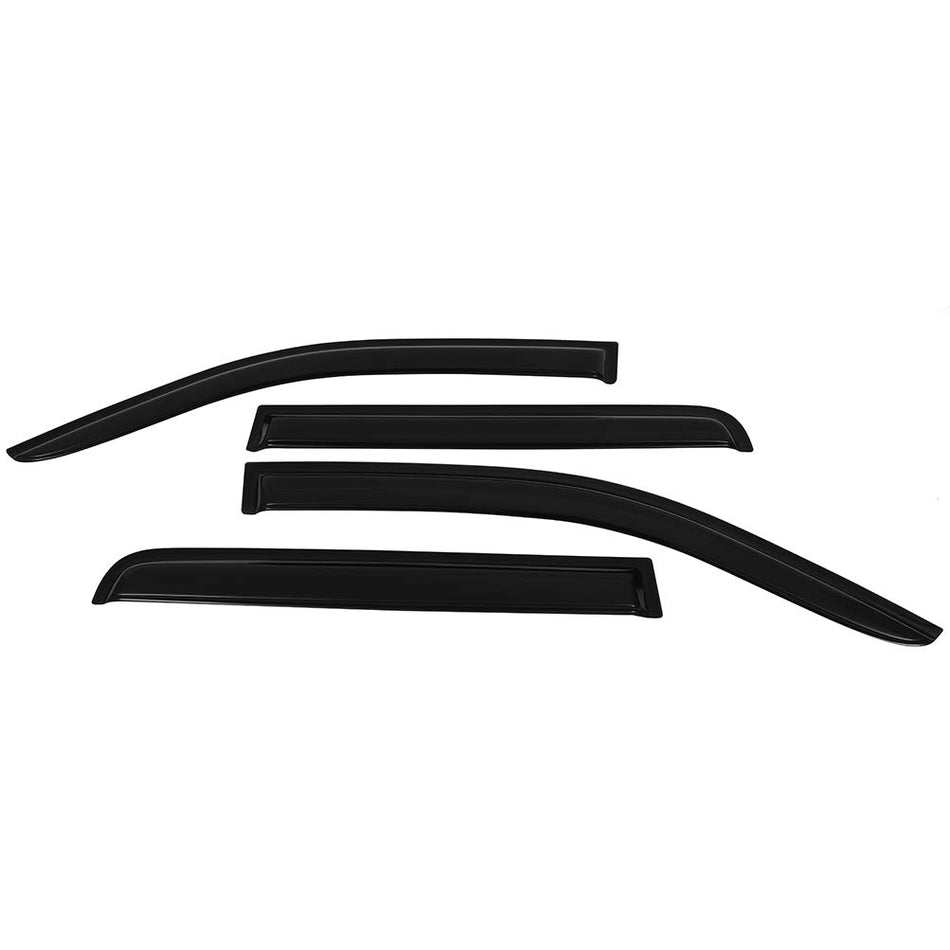 Window Visor Vent Shades Guards Deflectors For 05-18 Nissan Frontier Crew Cab