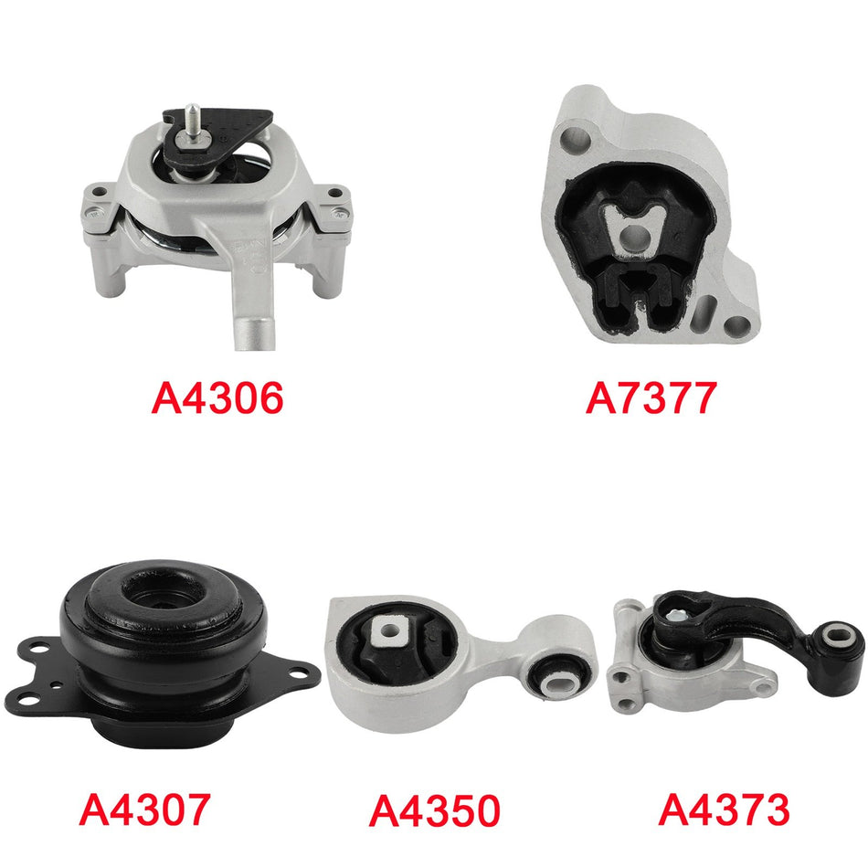 Engine Motor Mount Kit For Nissan Altima 2014-2015 L4 2.5L AWD 5pc